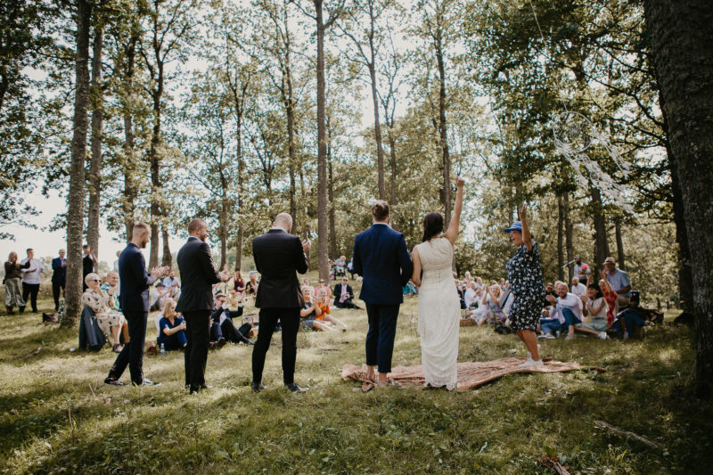 Bohemiskt bröllop med festivaltema